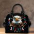 American eagle smile with dream catcher shoulder handbag