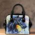 Beautiful black horse shoulder handbag