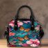 Beautiful butterflies and flowers pattern shoulder handbag