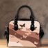 Beautiful butterflies flying shoulder handbag