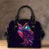 Beautiful colorful owl shoulder handbag