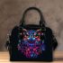 Beautiful colorful owl shoulder handbag