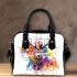 Beautiful deer head with antlers shoulder handbag