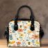 Bees and blooming flowers shoulder handbag