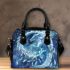 Blue whit dragon anime with dream catcher shoulder handbag
