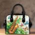 butterflies fly to the saxophone and musical notes Shoulder Handbag