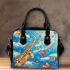 butterflies fly to the saxophone and musical notes Shoulder Handbag