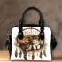 Cats dogs and dream catcher shoulder handbag