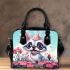 Cheerful pup in the flower field Chic Stylish Shoulder Handbag & Women Totes: Perfect Gift for Girlfriend | Crossbody, Purse, Handbag