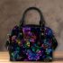 Colorful butterflies in various shades shoulder handbag