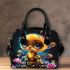 Cute baby bee with flowers shoulder handbag