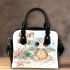 Cute baby turtle with big eyes sitting shoulder handbag