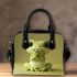 Cute cartoon frog with big eyes shoulder handbag