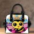 Cute kawaii bee wearing a crown with sparkling jewels shoulder handbag