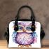 Cute owl clipart with big eyes shoulder handbag