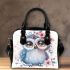 Cute owl with big eyes shoulder handbag