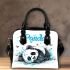 Cute panda in a cartoon style shoulder handbag