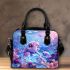 Cute pink and purple baby turtle family surrounded shoulder handbag