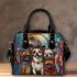 Dogs and cats smile with dream catcher shoulder handbag