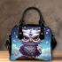 Enchanted Owl Among Flowers Shoulder Handbag