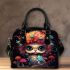 Enchanting Owl in Colorful Forest Shoulder Handbag