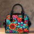 Floral Arrangement with Colorful Flowers Shoulder Handbag