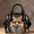 Fox smile with dream catcher shoulder handbag