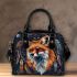 Fox smile with dream catcher shoulder handbag