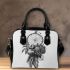 Fruits and dream catcher pencil drawing simple color shoulder handbag