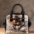 Galloping horse in the style of oil painting shoulder handbag