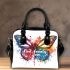 God family love a colorful butterfly shoulder handbag