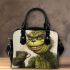 Grinchy broke his front teeth smile like rabbit drinking coffee shoulder handbag