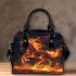 Horse fiery red mane and tail shoulder handbag