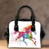 Magical fantasy horse galloping shoulder handbag