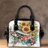 Music note and Piano and Sunflower and Koi Fish colorfull Shoulder Bag