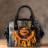 Orange grinchy smile and dream catcher shoulder handbag