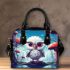 Owl Amidst Forest Mushrooms Shoulder Handbag