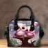 Owl Duo with Balloon Shoulder Handbag