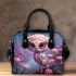 Owl in Moonlit Blossom Night Shoulder Handbag