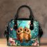 Owls in love on valentine's day shoulder handbag