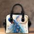 Peacock dancing and dream catcher shoulder handbag