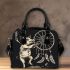 Pig and skeleton king dancing dream catcher shoulder handbag