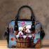 Playful puppies in the floating bucket Chic Stylish Shoulder Handbag & Women Totes: Perfect Gift for Girlfriend | Crossbody, Purse, Handbag