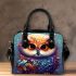 Proud Owl with Fish Shoulder Handbag