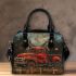 Red truck with dream catcher shoulder handbag