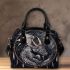 Sad dragon with dream catcher shoulder handbag