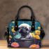 Serene pup in a bucket Chic Stylish Shoulder Handbag & Women Totes: Perfect Gift for Girlfriend | Crossbody, Purse, Handbag