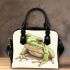 Simple cute clip art of frog shoulder handbag