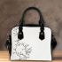 Simple Floral Tapestry Nature's Poetry Shoulder Handbag