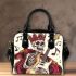 skeleton king play guitar and music notes Shoulder Bag